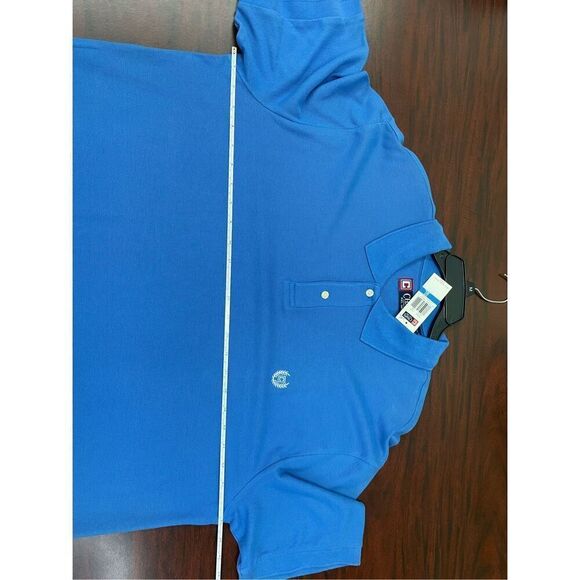 NWT Chaps Men’s Blue Collared Polo Short Sleeve Shirt Size X-Large - Picture 6 of 7